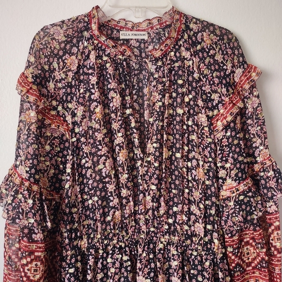 Ulla Johnson 2 Erisa silk floral print mini dress - Picture 13 of 16